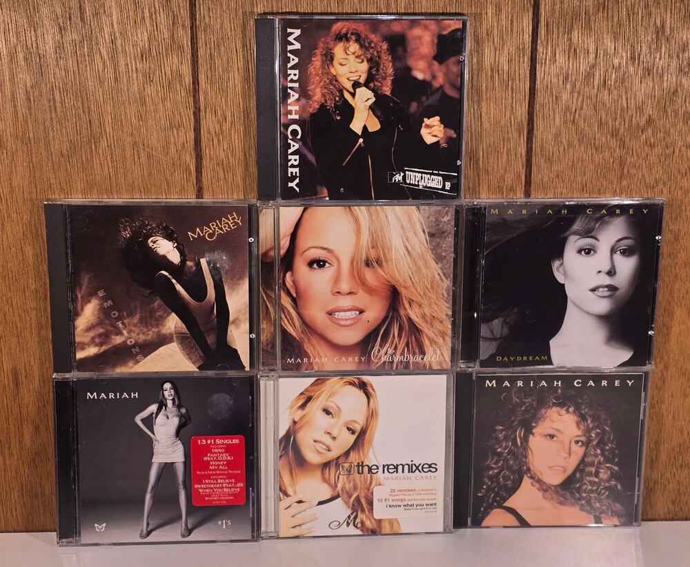 Mariah Carey CD Lot Daydream Emotions #1's Remixes MTV Unplugged Charmbracelet